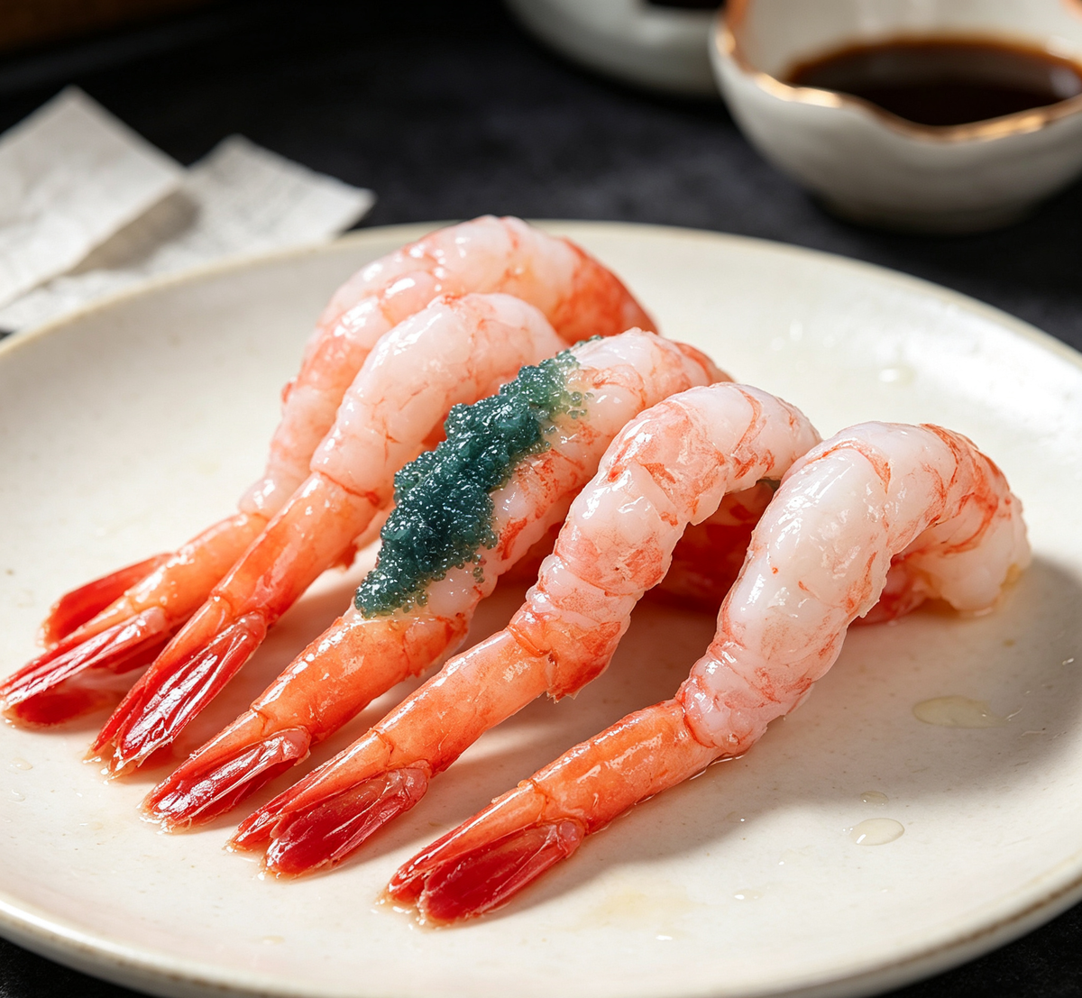 Sweet Shrimp with Caviar
